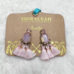 Shiraleah Anthropologie Oriana Demi Earrings in Pink